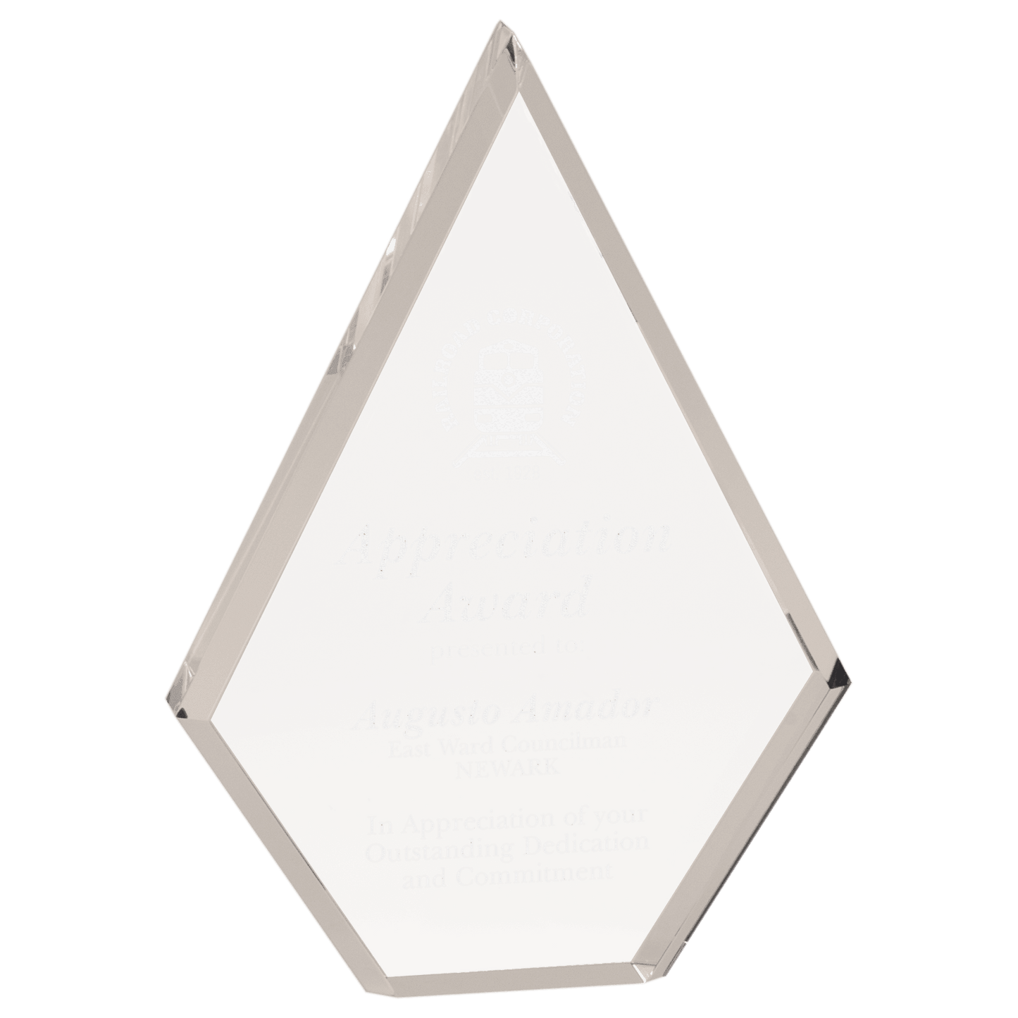 8" Clear Diamond Acrylic