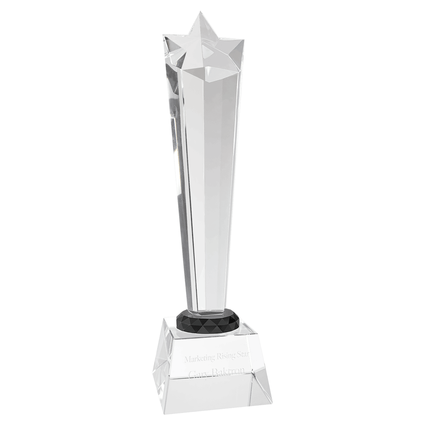 Large Crystal Rising Star with Clear Base