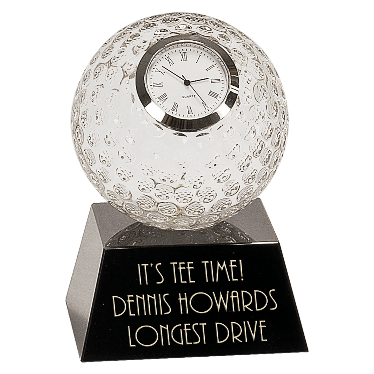Premier Crystal Golf Ball Clock