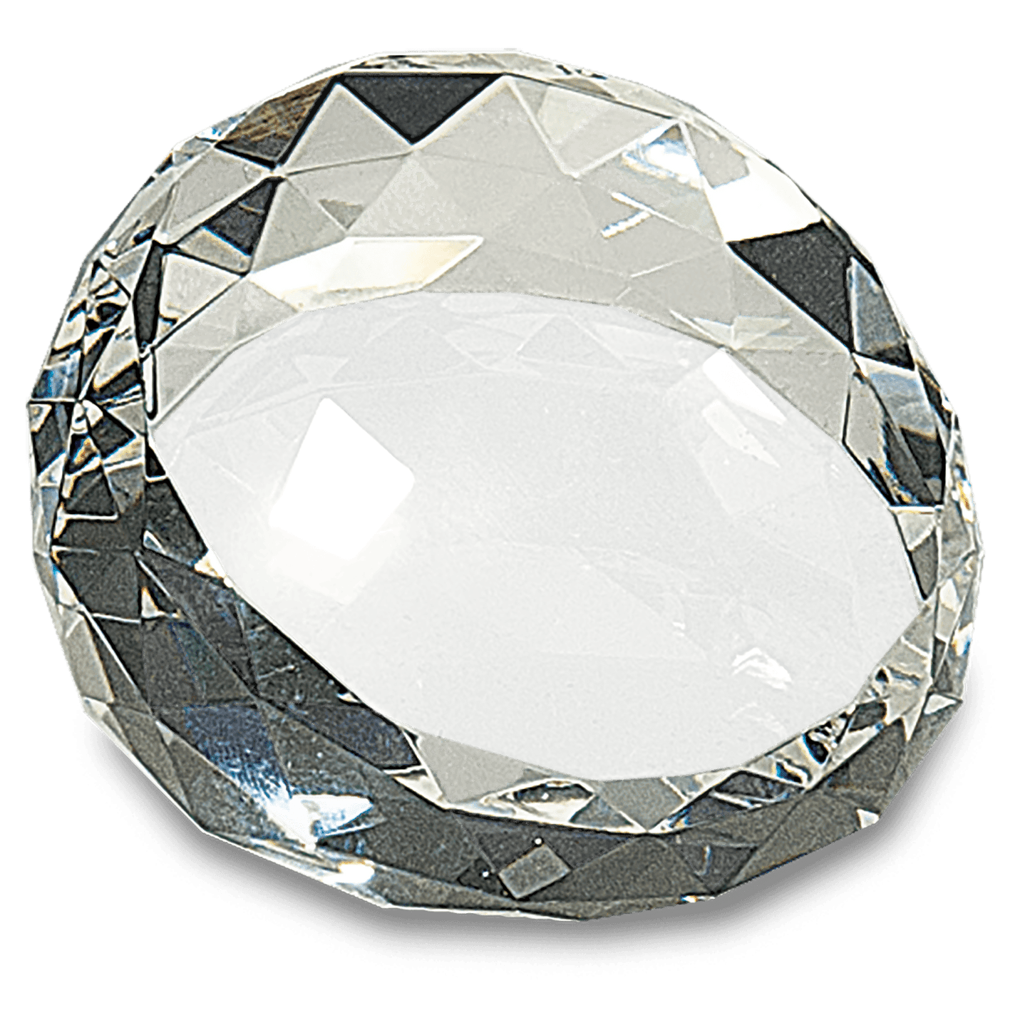 Premier Crystal Round Facet Paperweight