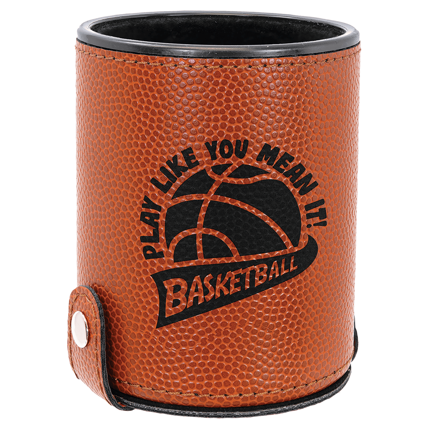 Basketball Leatherette Dice Cup Set