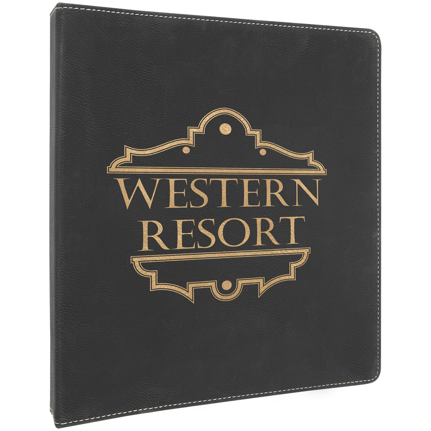 Black/Gold 3 Ring Binder with 1" Slant D Rings