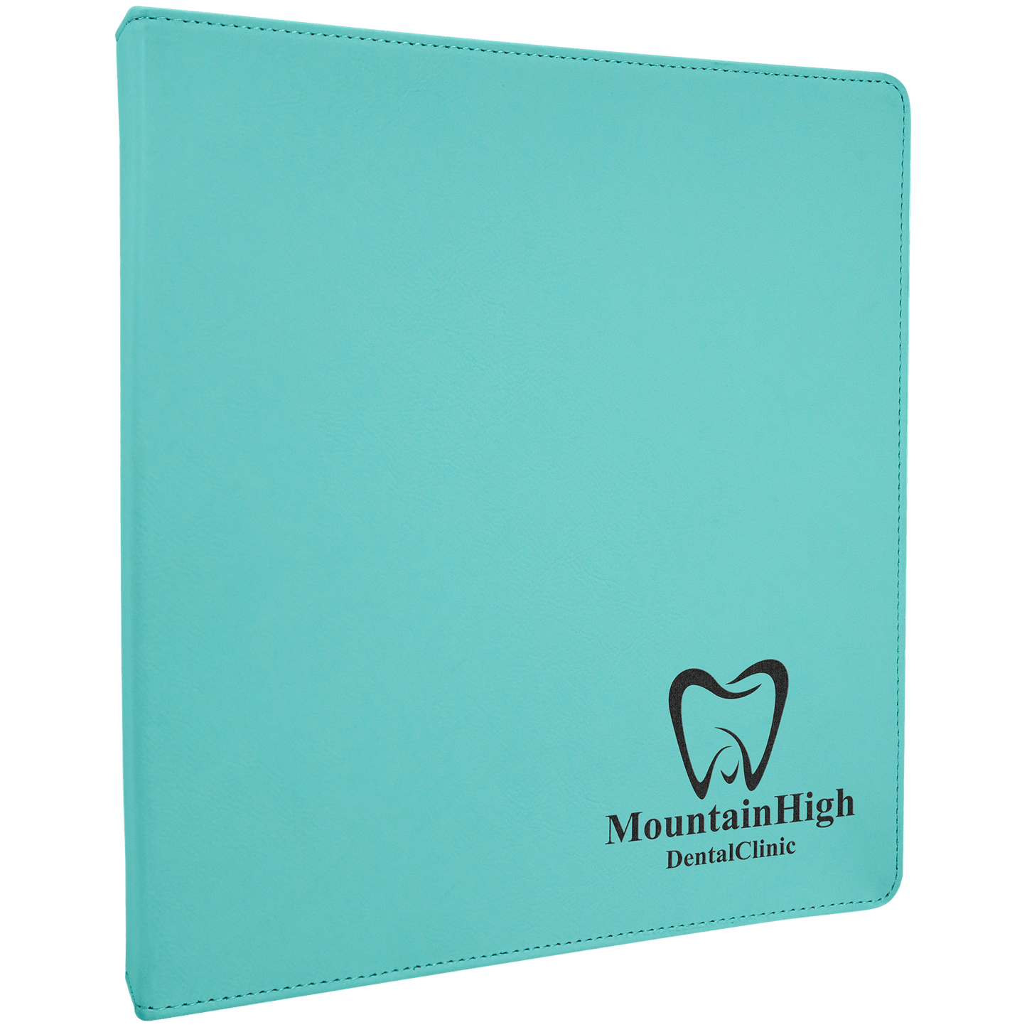 Teal Laserable Leatherette 3 Ring Binder with 1" Slant D Rings
