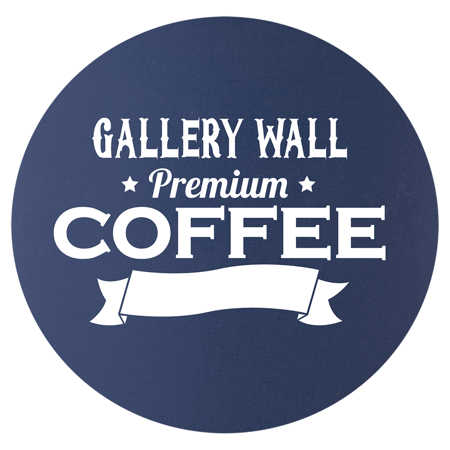 Navy Blue Round Silicone Grip Coaster