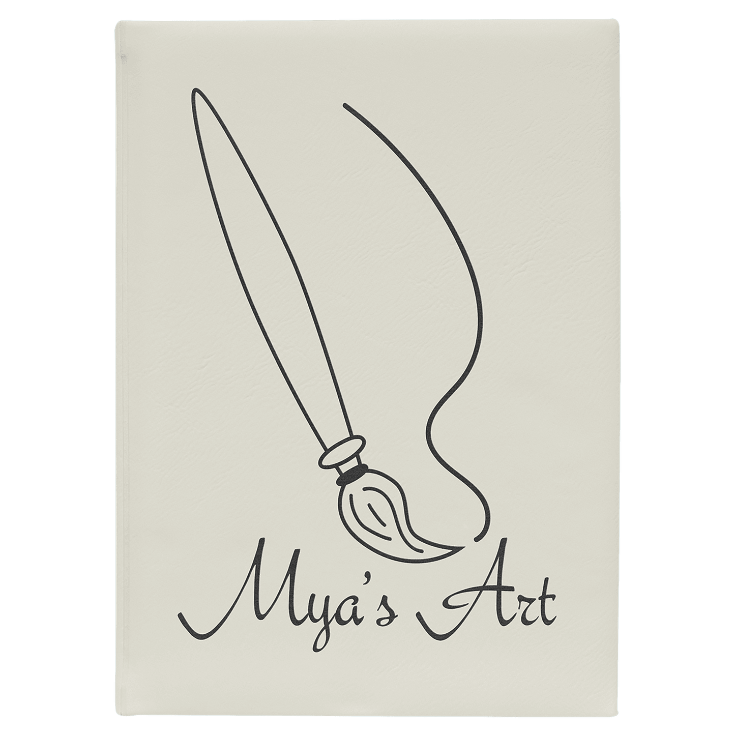 White Sketch Book with White Unlined Paper