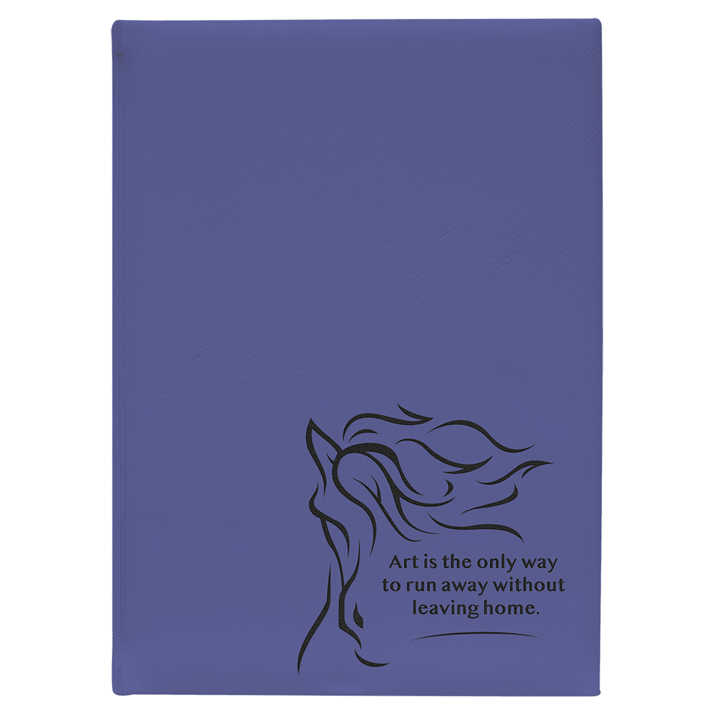 Purple Sketch Book with White Unlined Paper