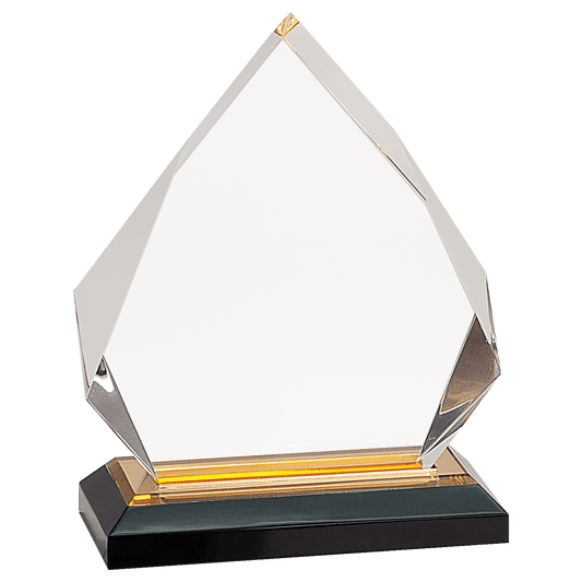 6 3/4" Gold Diamond Impress Acrylic with Base