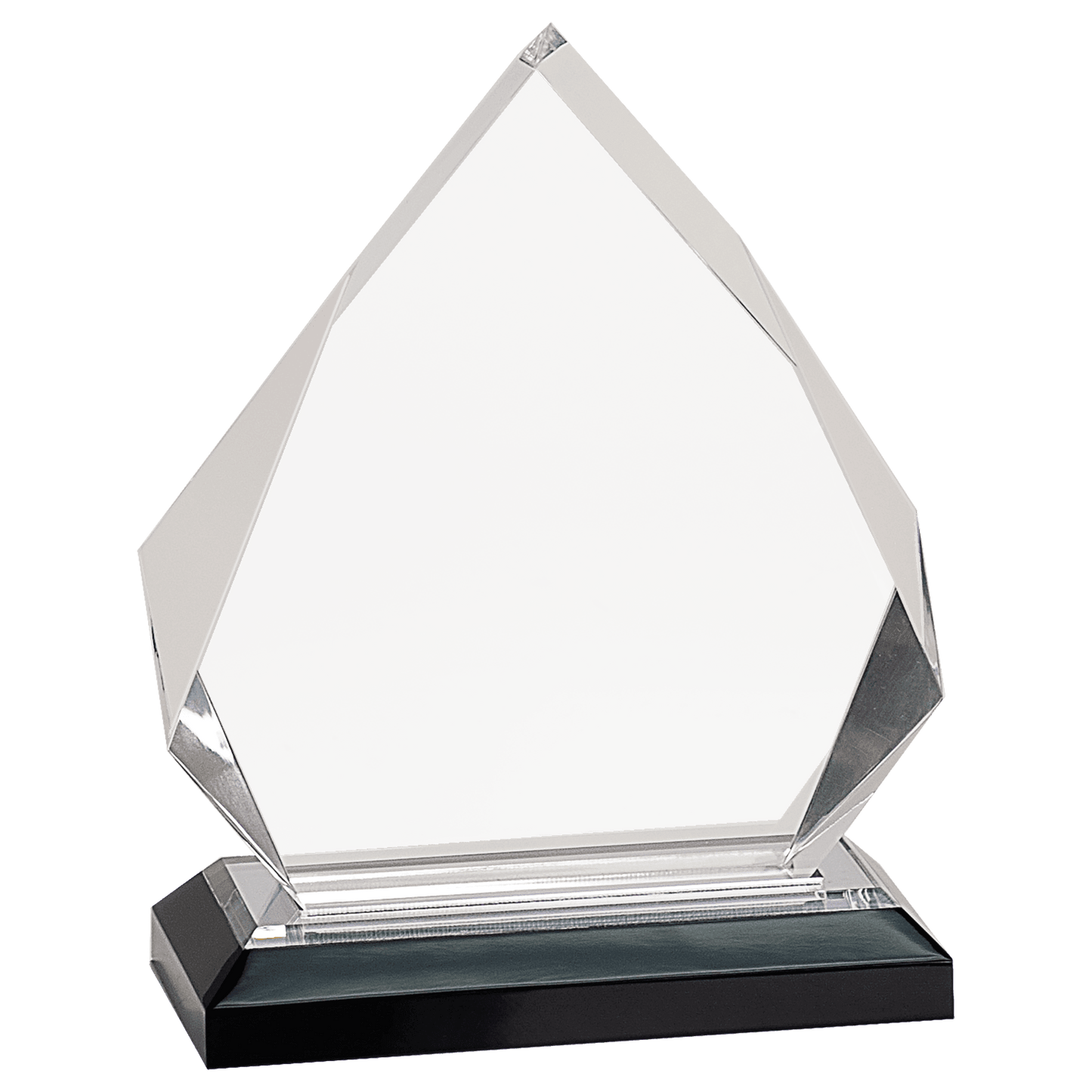 6 3/4" Silver Diamond Impress Acrylic with Base