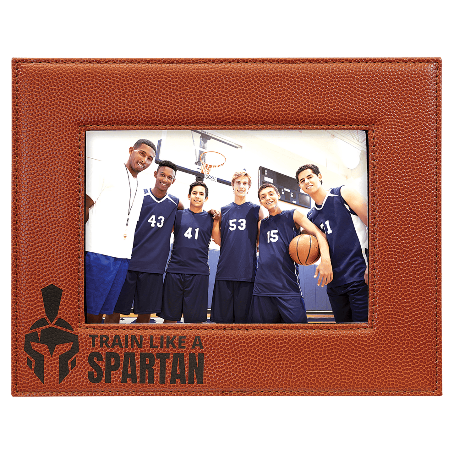 Basketball Leatherette 5x7 Photo Frame