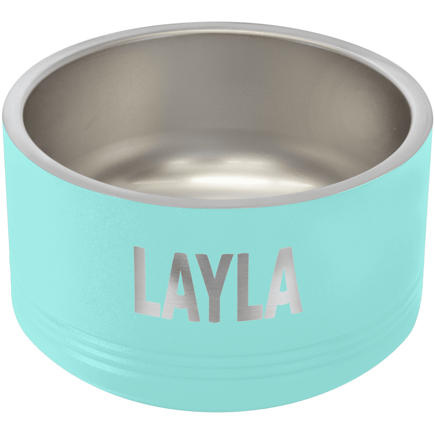 Teal 18 oz. Polar Camel Powder Coated Stainless Steel Dog Bowl