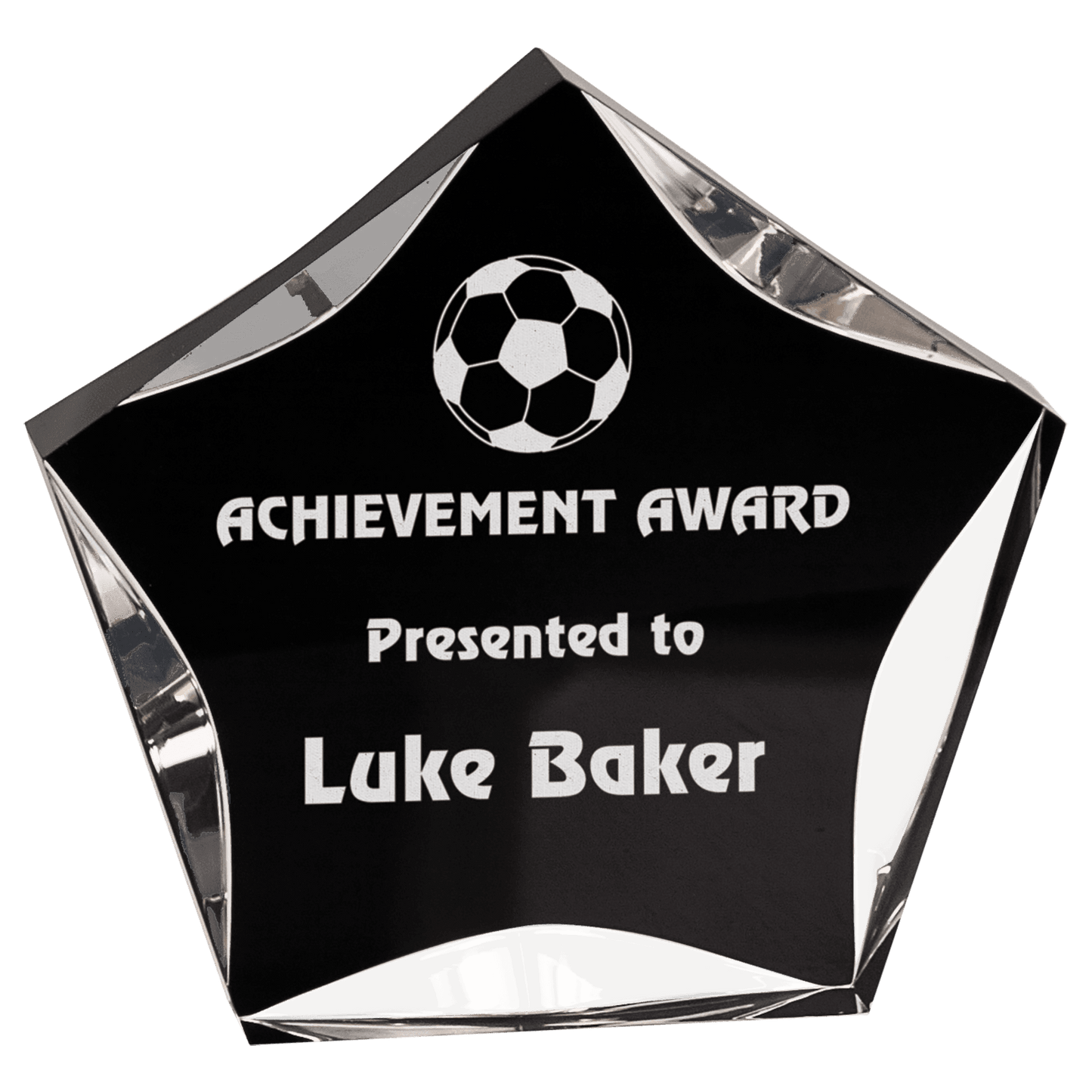 6" Black & Clear Luminary Premier Acrylic