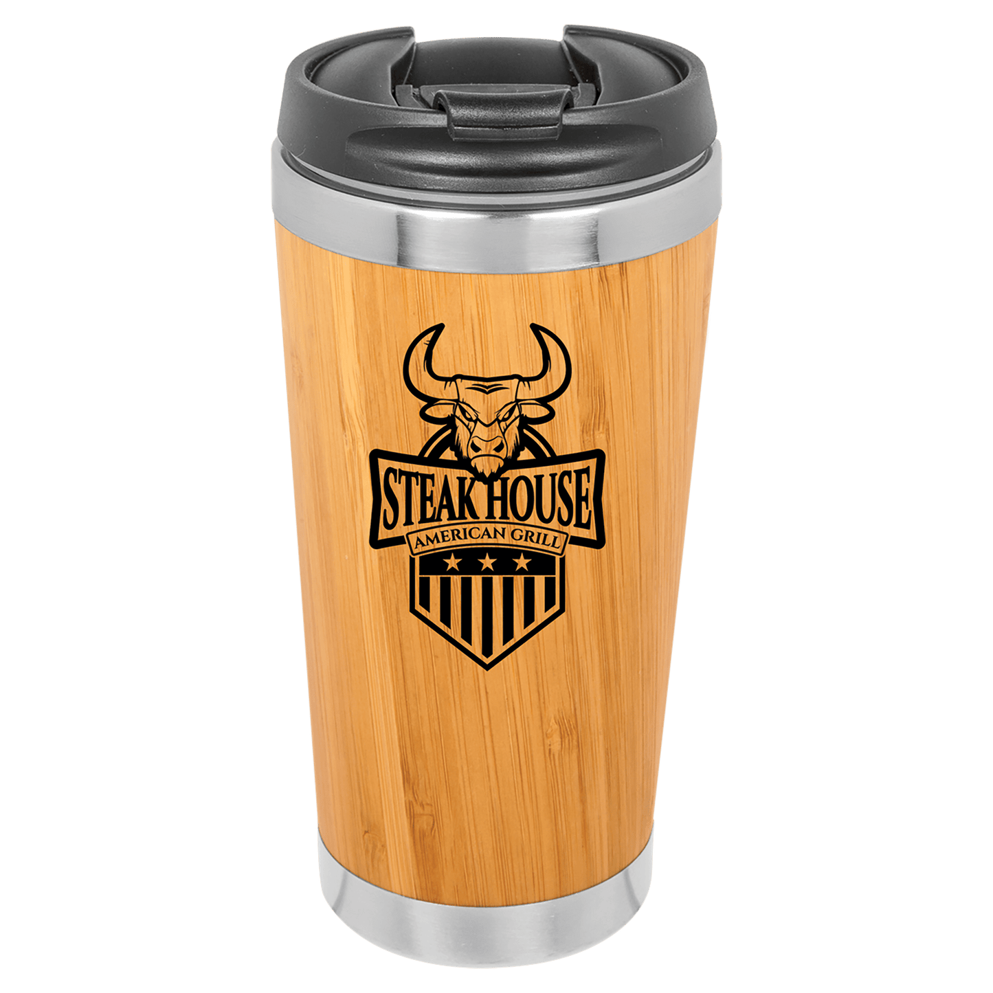 Bamboo 15 oz. Tumbler with Flip Top Lid