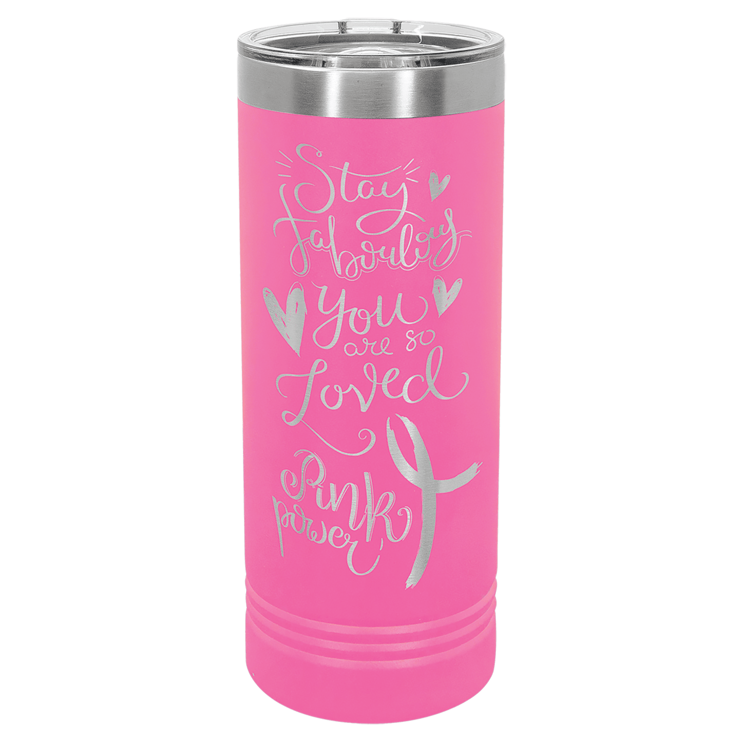 Pink 22 oz. Polar Camel Skinny Tumbler with Slider Lid