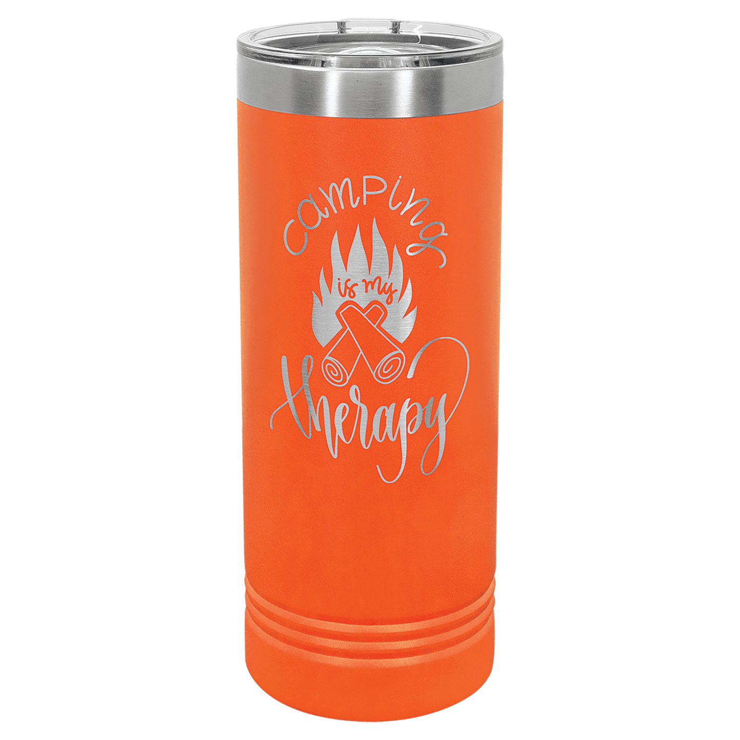 Orange 22 oz. Polar Camel Skinny Tumbler with Slider Lid