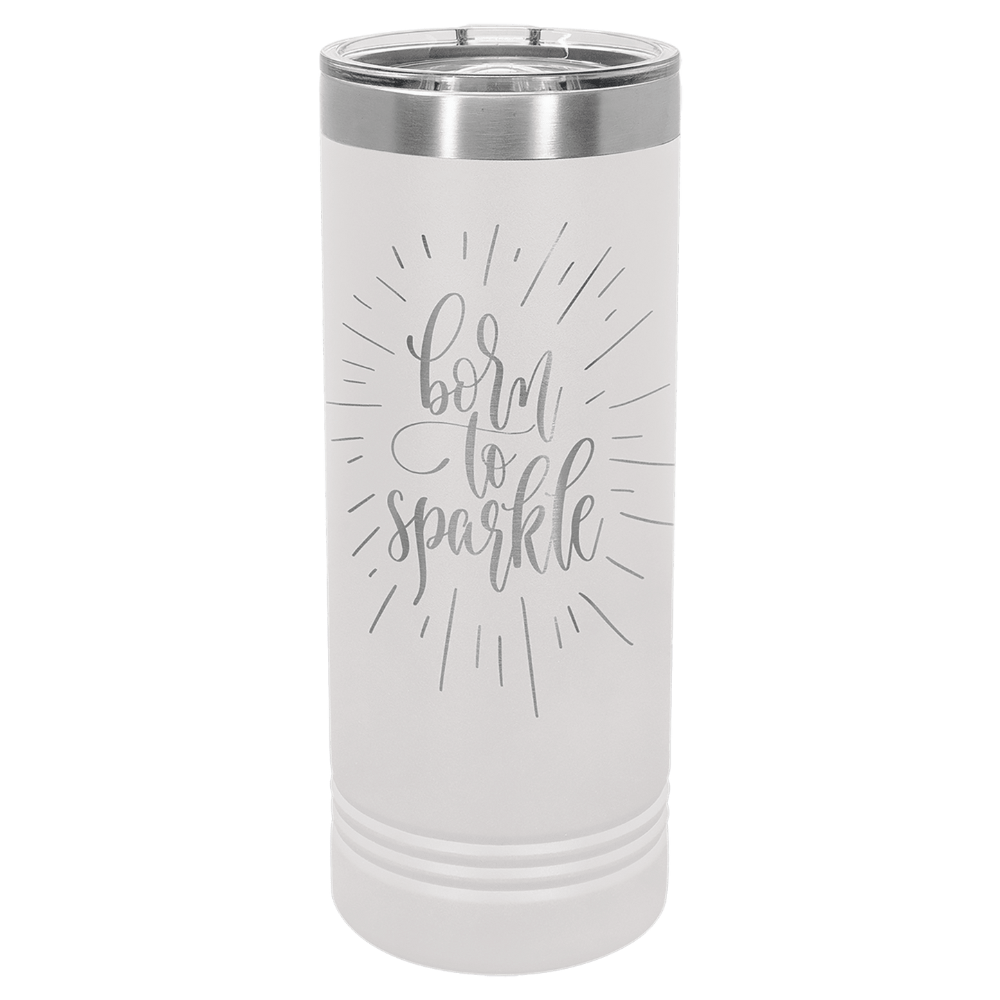 White 22 oz. Polar Camel Skinny Tumbler with Slider Lid