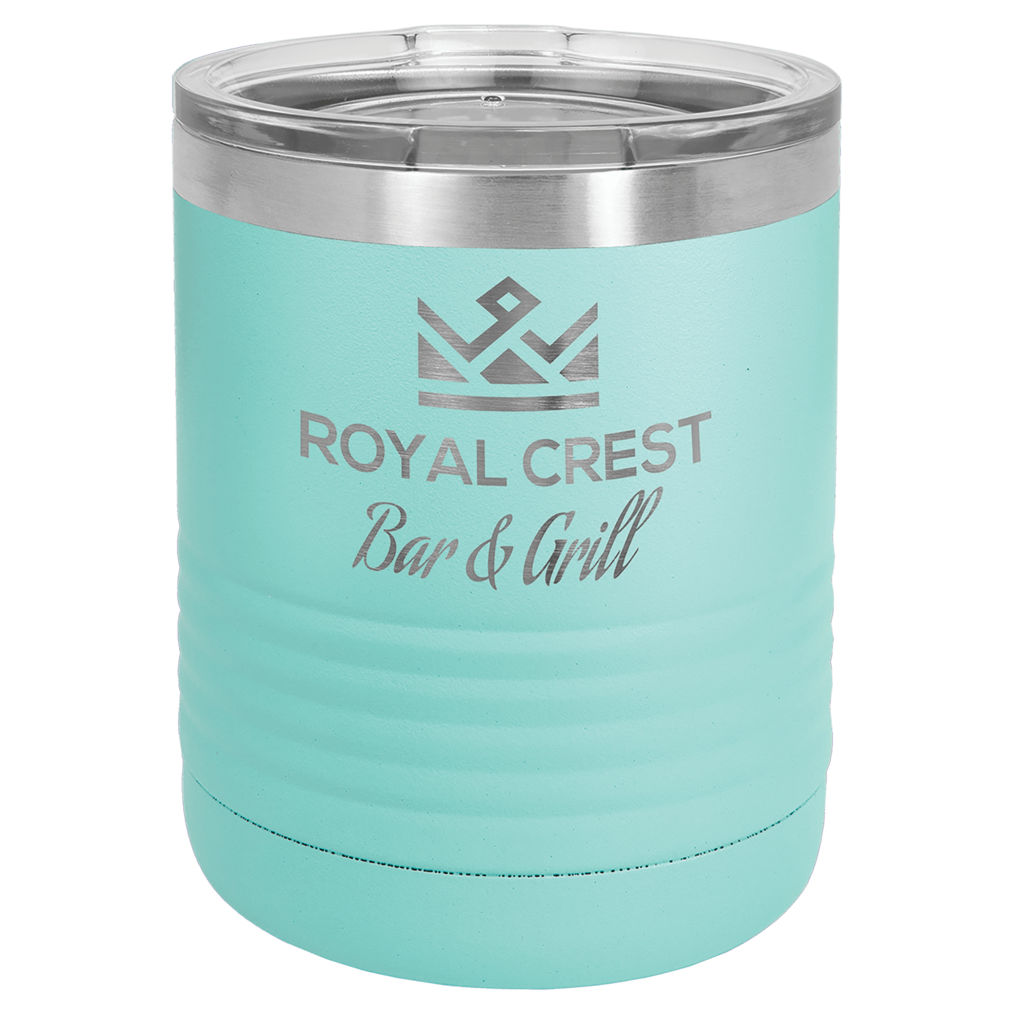 10 oz. Tumbler with Clear Lid, Stainless Steel Insulated Drinkware