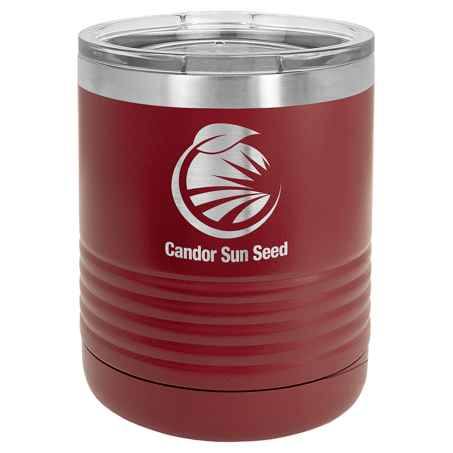 10 oz. Tumbler with Clear Lid, Stainless Steel Insulated Drinkware