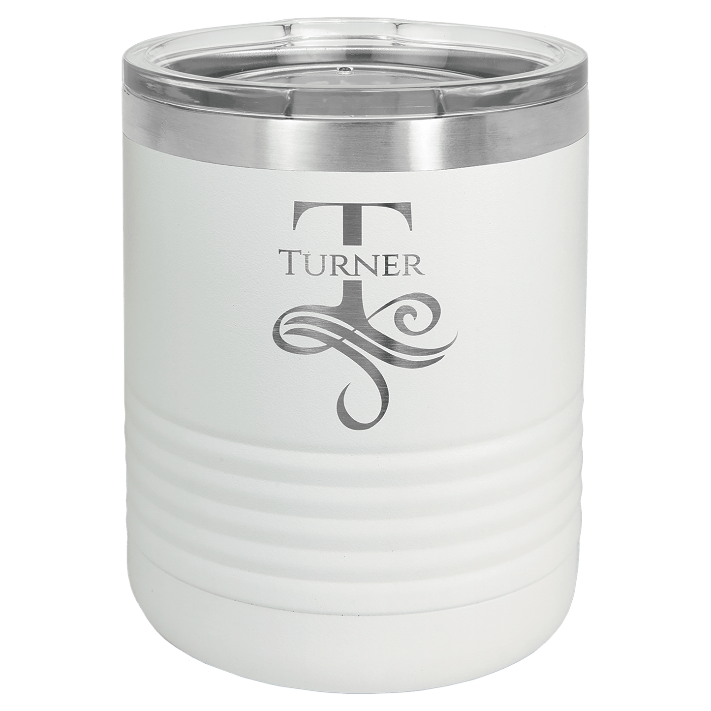 10 oz. Tumbler with Clear Lid, Stainless Steel Insulated Drinkware