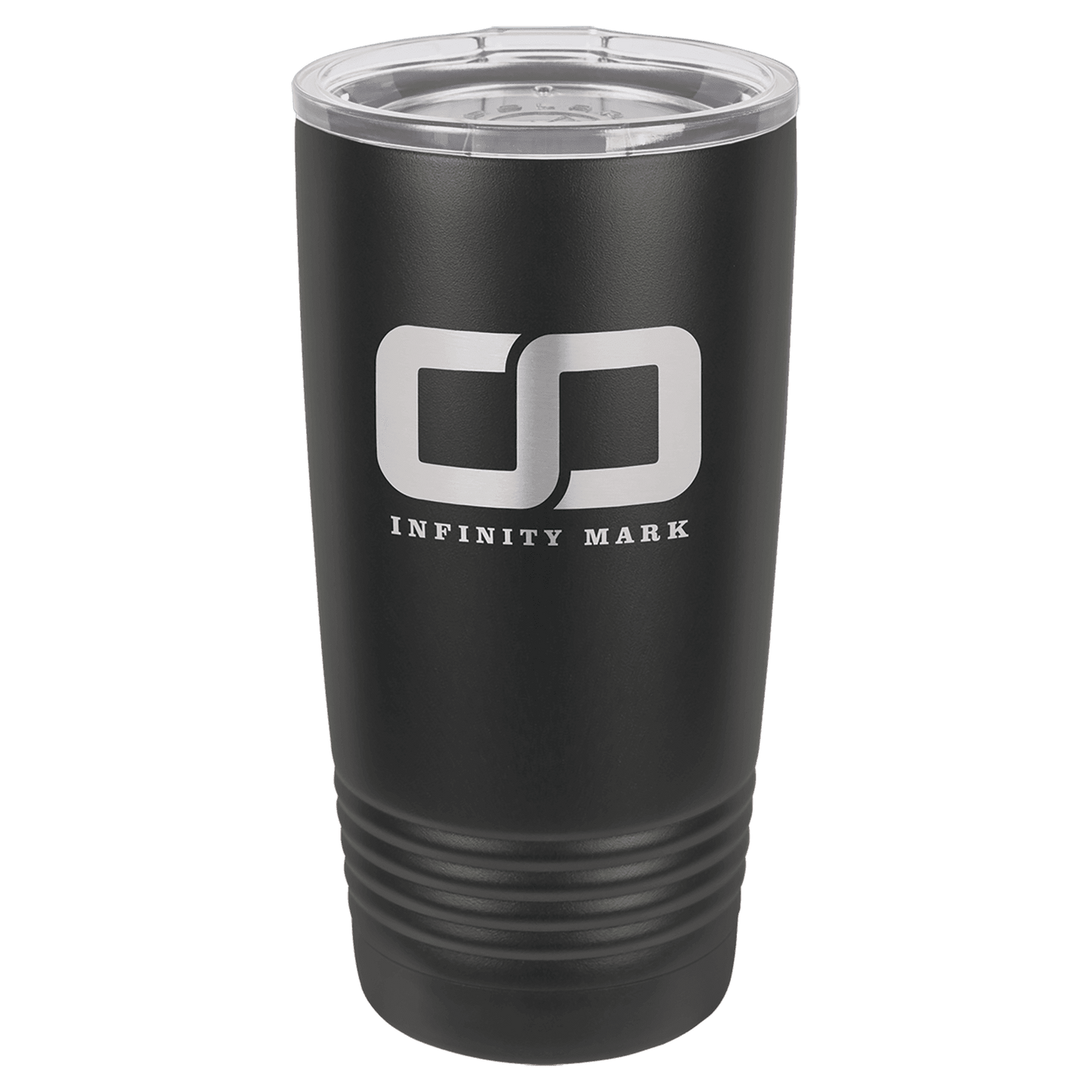 Black 20 oz. Polar Camel Ringneck Tumbler with Clear Lid-No Top Ring