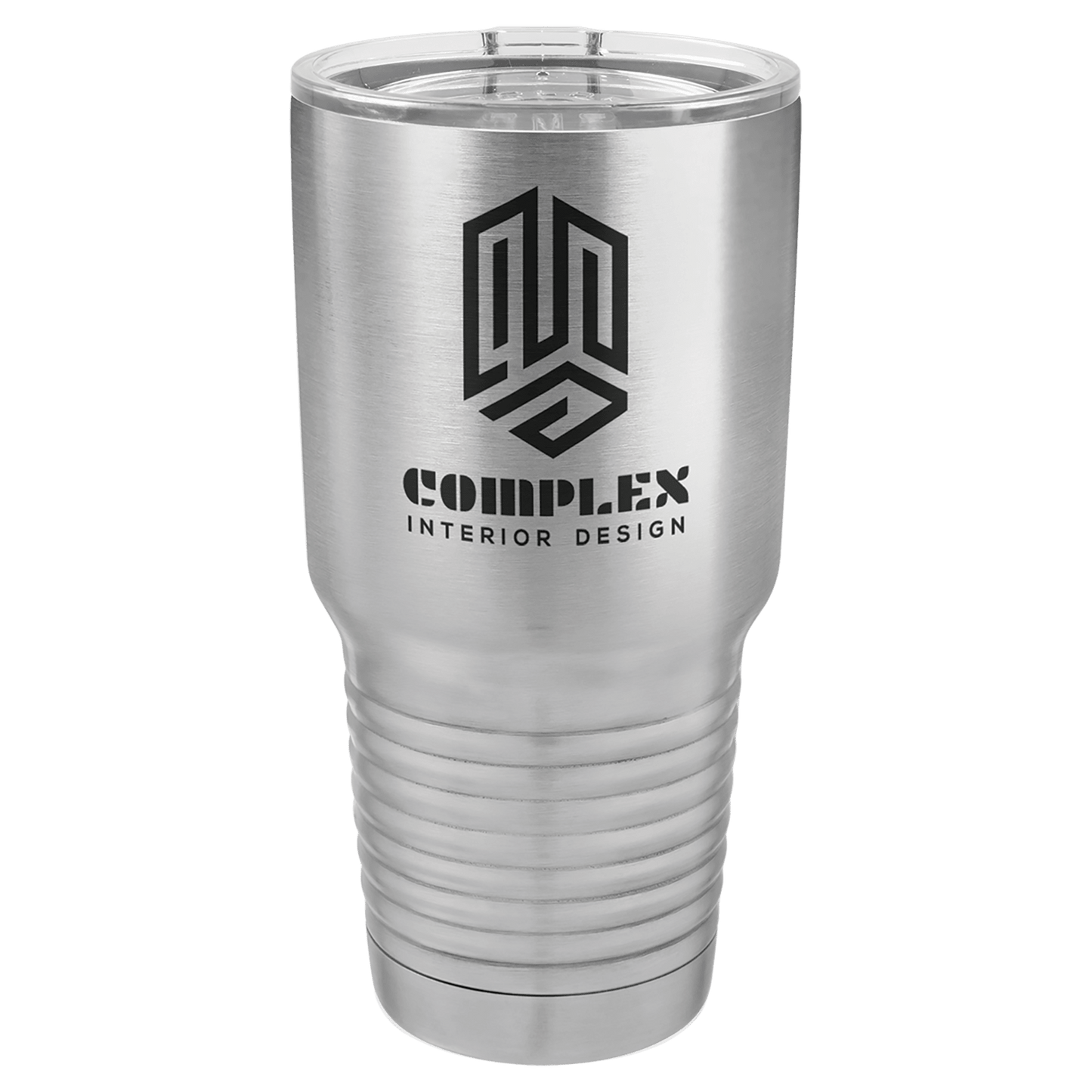 Stainless Steel 30 oz. Polar Camel Ringneck Tumbler with Clear Lid