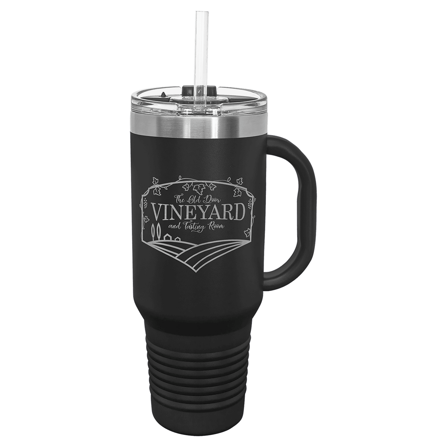 40 oz. Travel Mug with Straw Vacuum Insulated, stainless steel