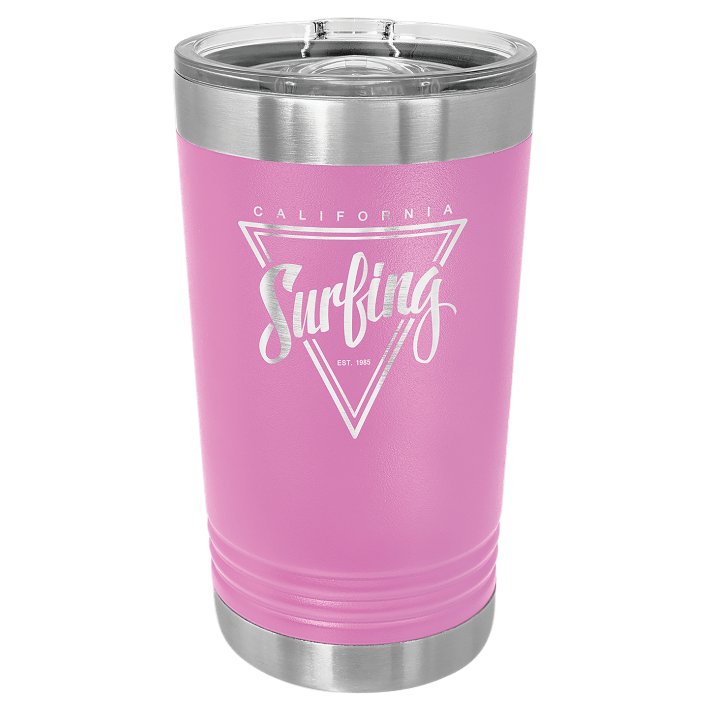 Light Purple Polar Camel Pint with Clear Slider Lid