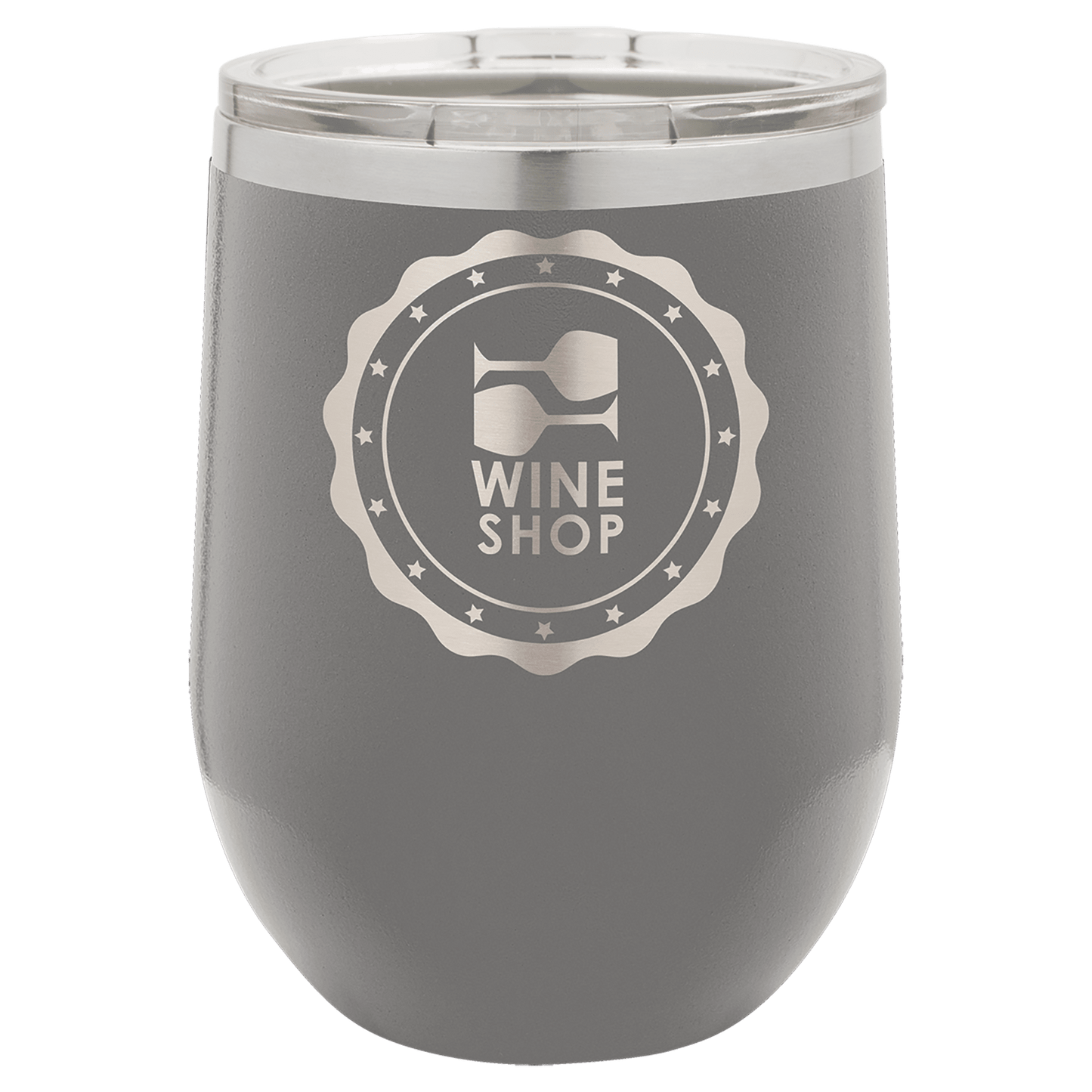Dark Gray 12 oz. Polar Camel Stemless Tumbler