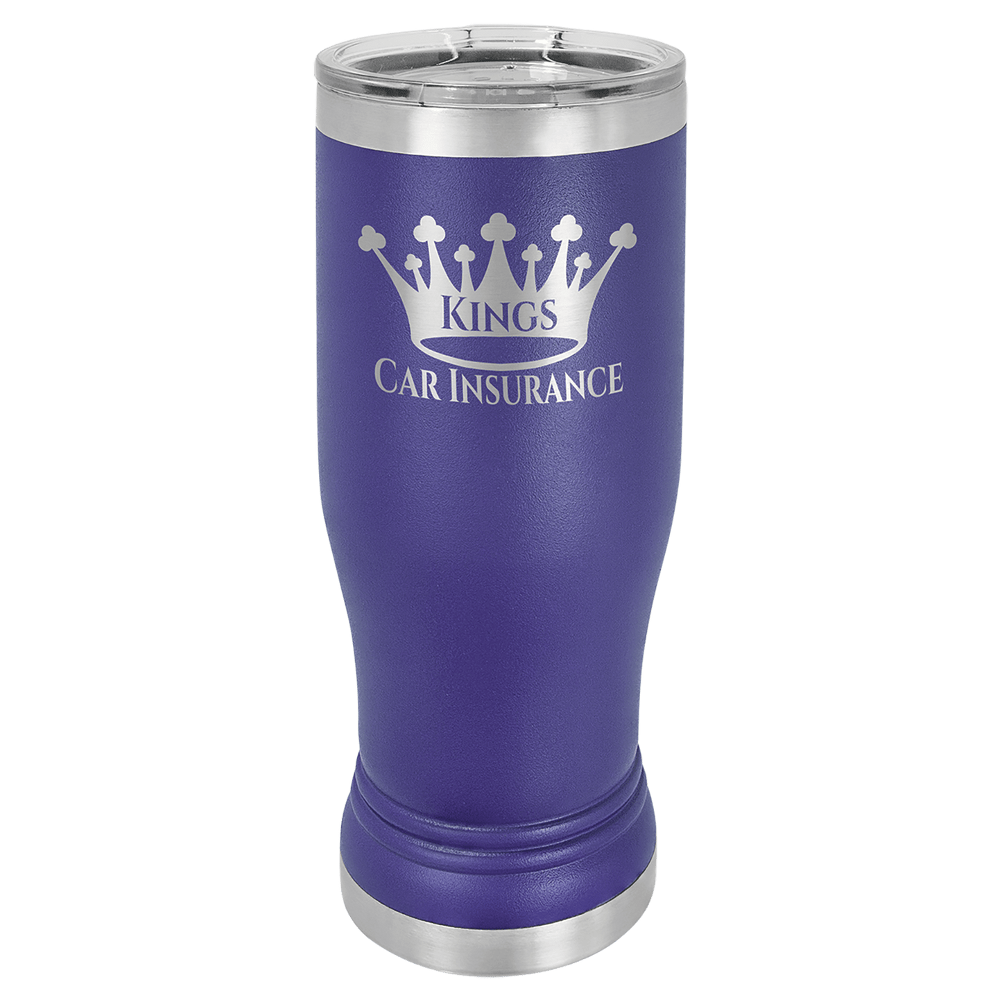 Purple Polar Camel 14 oz. Pilsner with Clear Lid