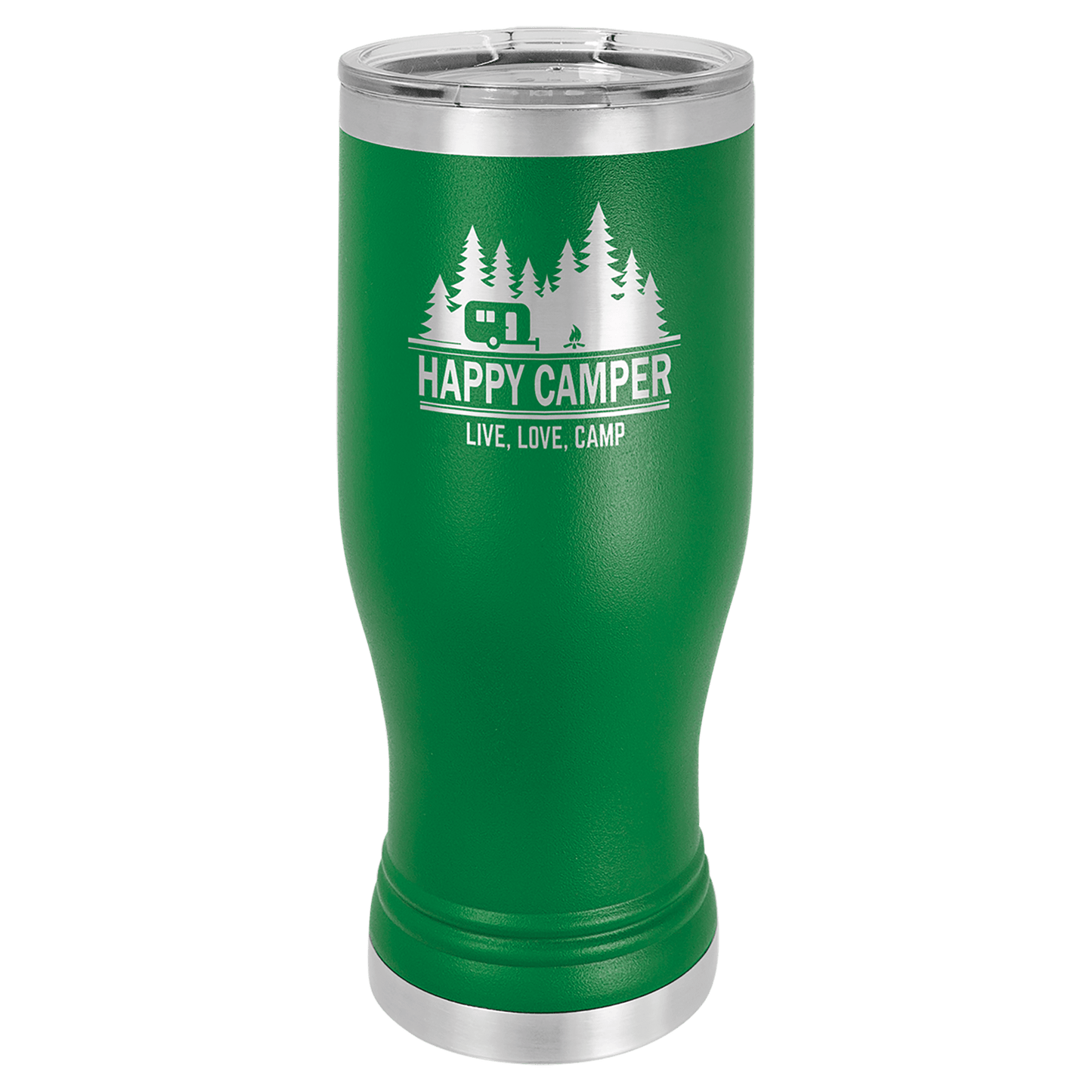 Green Polar Camel 20 oz. Pilsner with Clear Lid