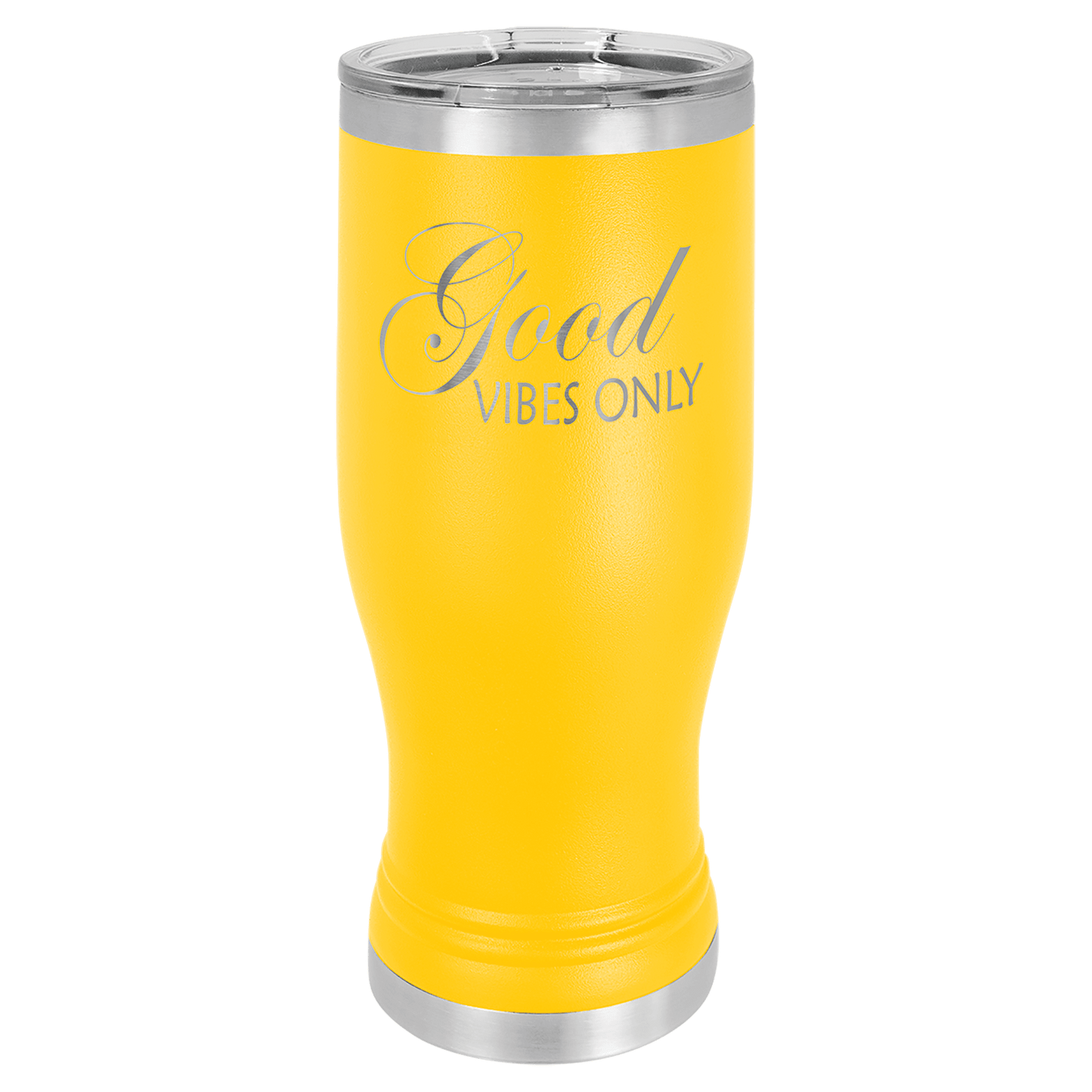 Yellow Polar Camel 20 oz. Pilsner with Clear Lid