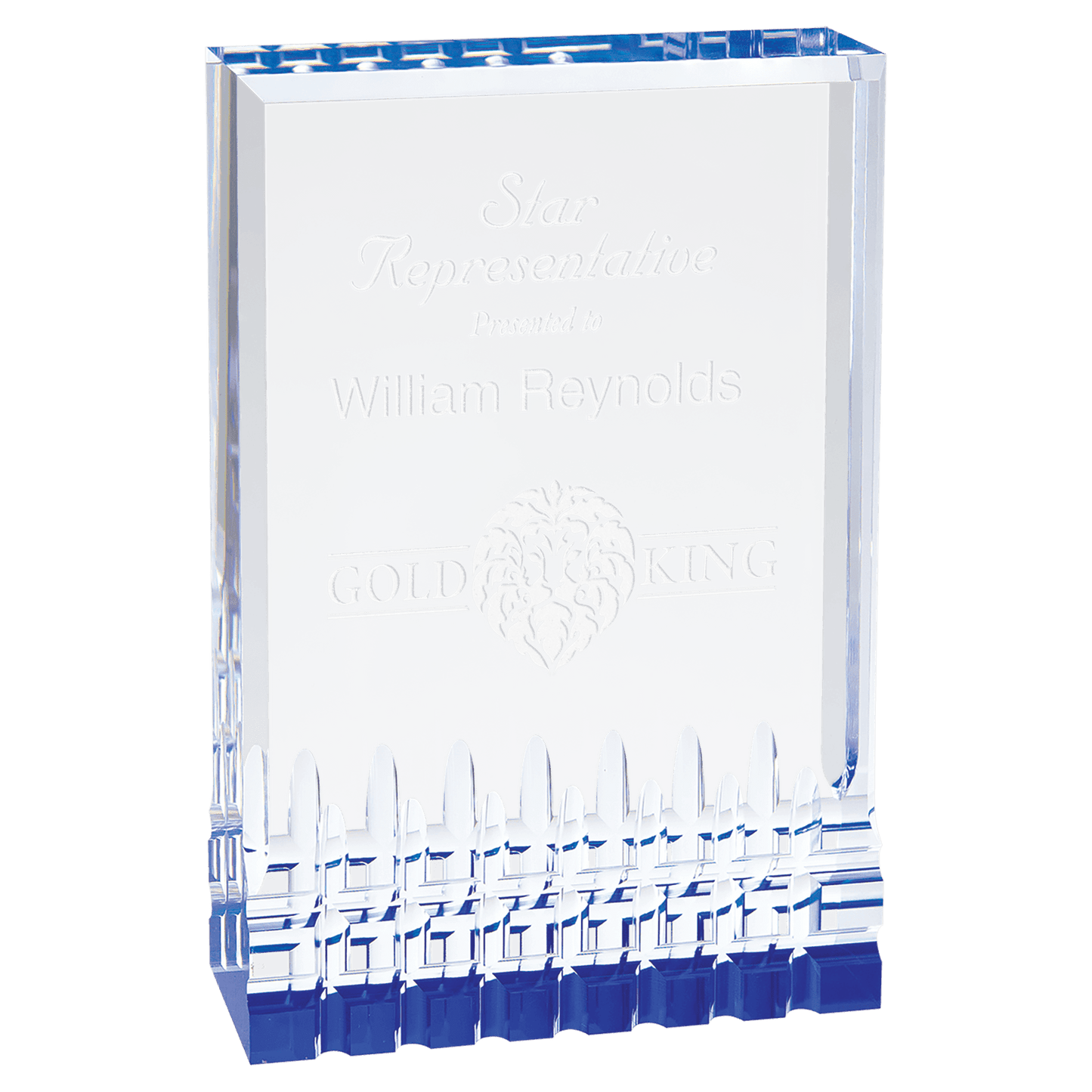 4 1/4" x 6" Blue Mirage Acrylic