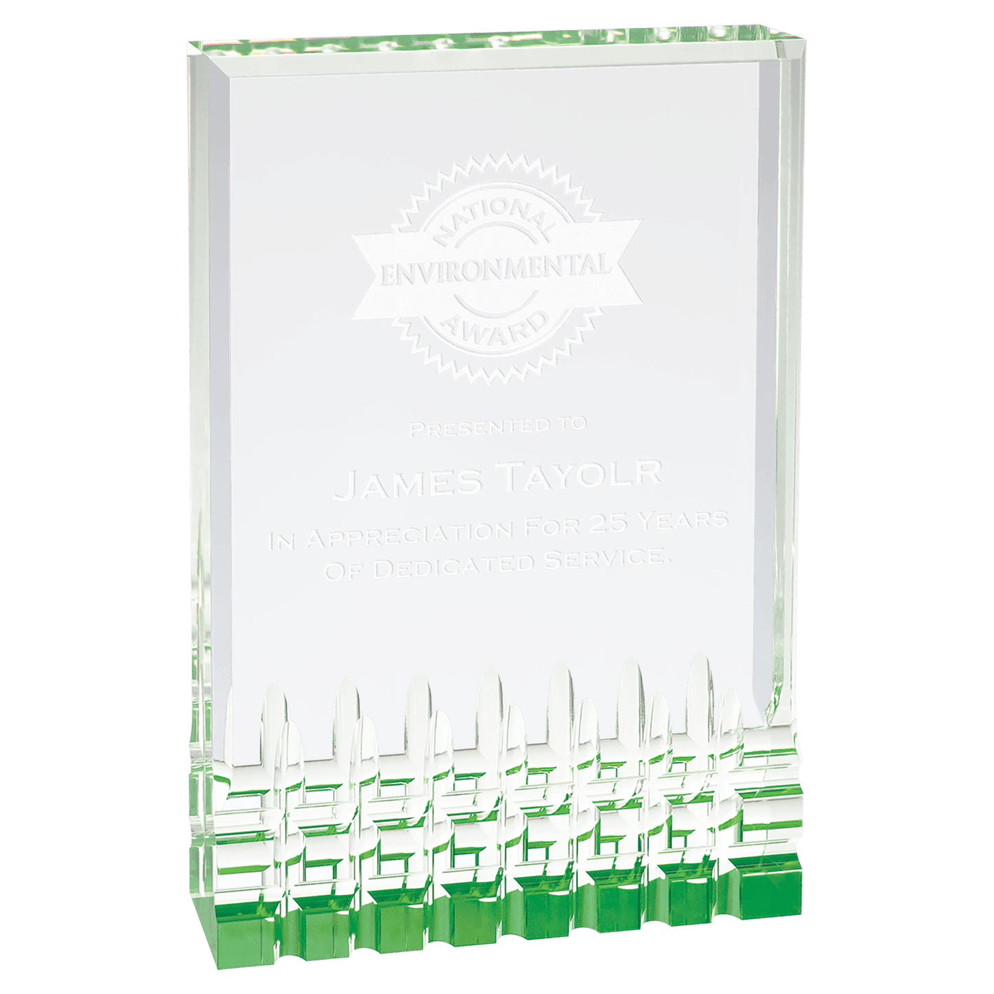 5" x 7" Green Mirage Acrylic