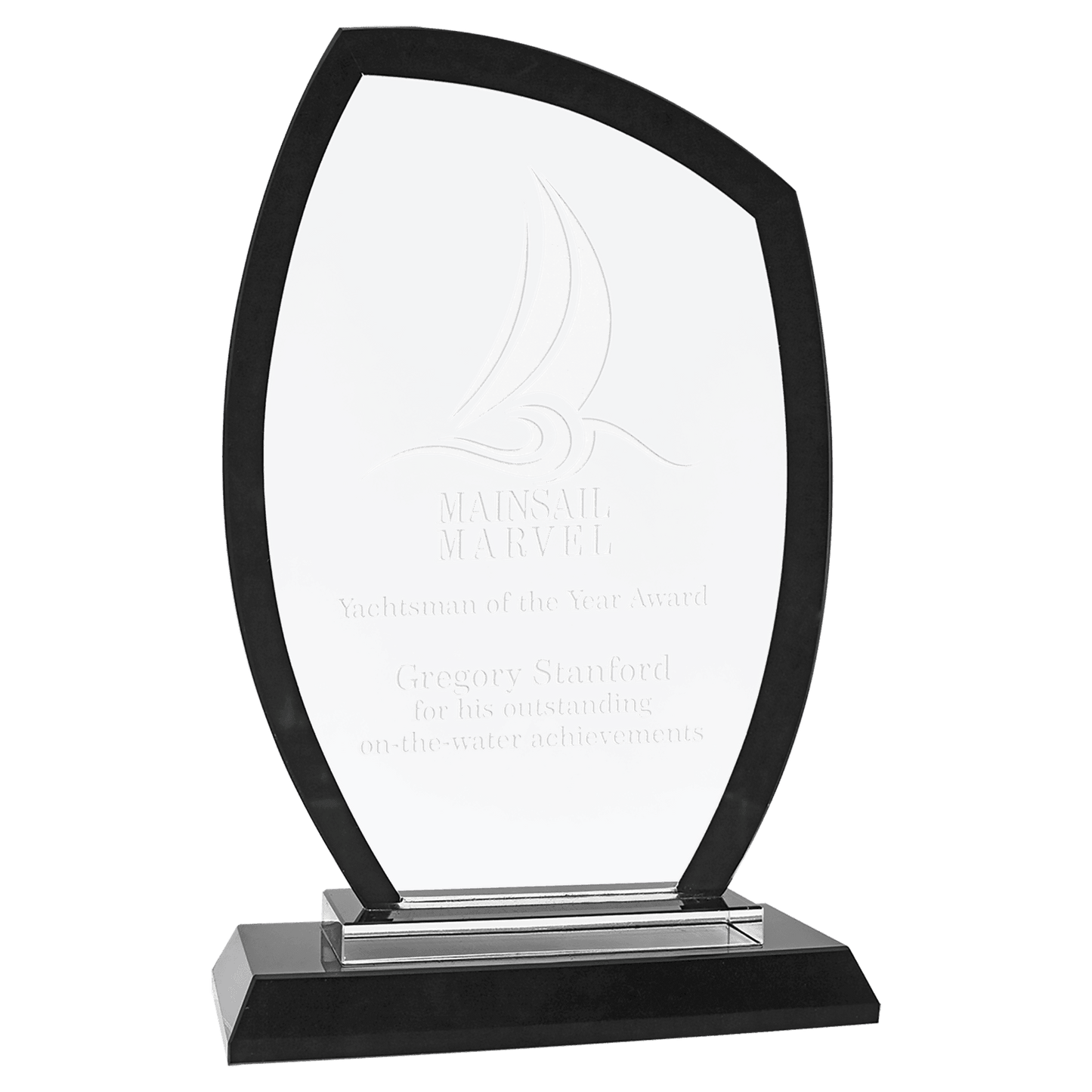 7 1/2" Peak Black Regal Glass