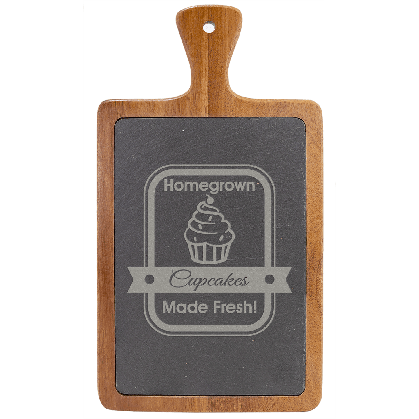 Acacia Wood with Slate Cutting Board