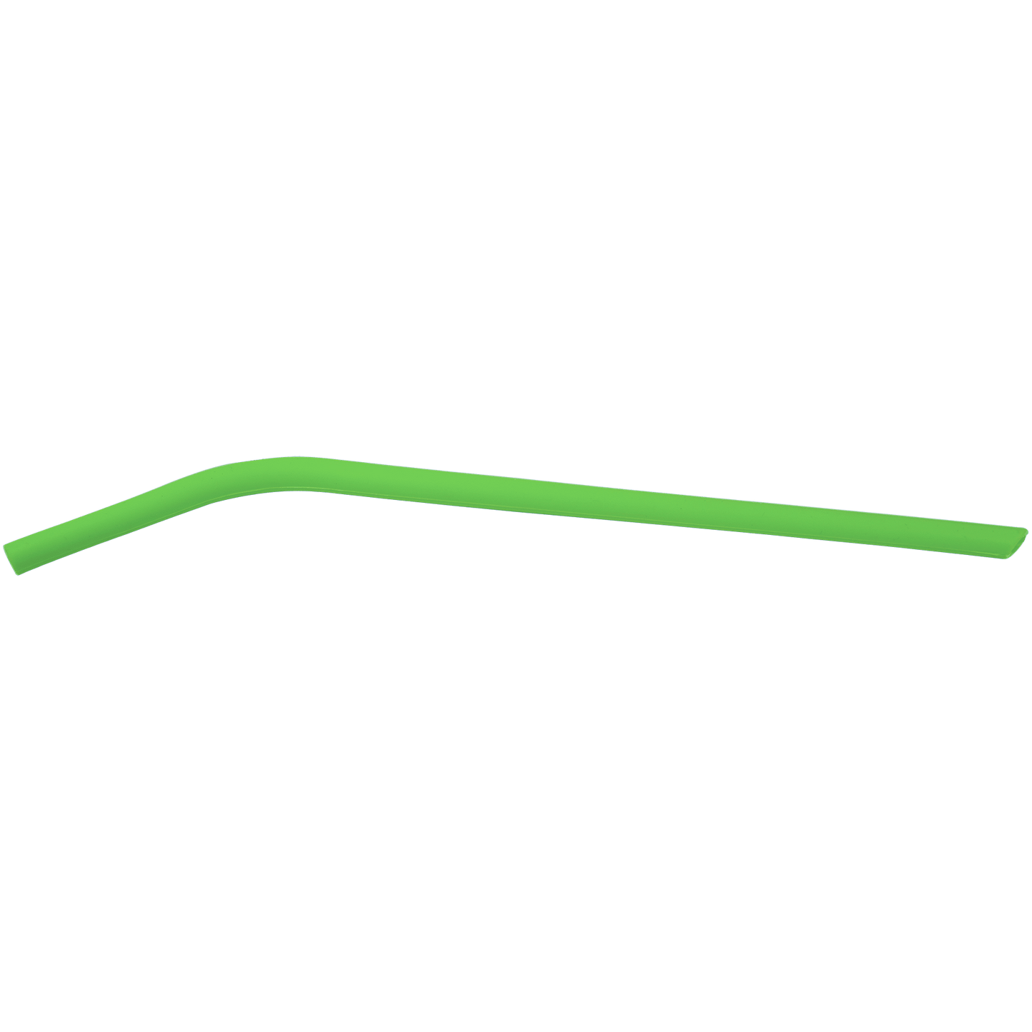 Green Silicone Straw