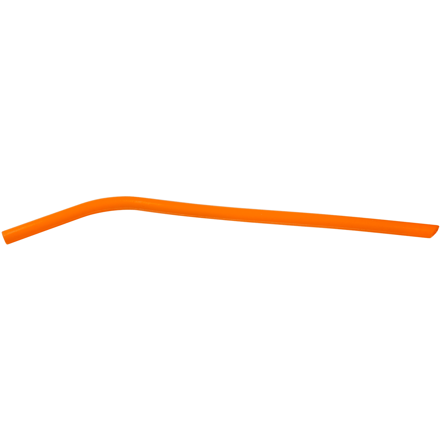 Orange Silicone Straw