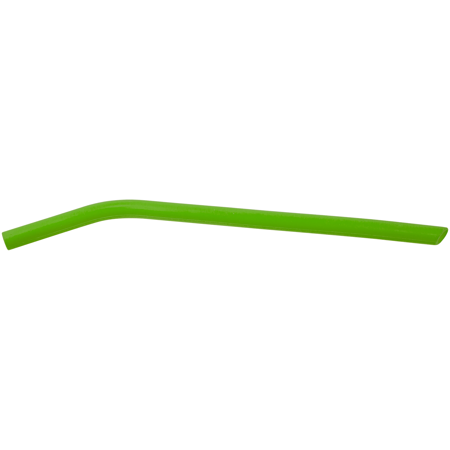 Green Silicone Straw