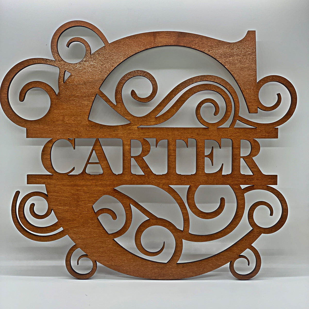 Classic Family Monogram, Custom Steel Sign