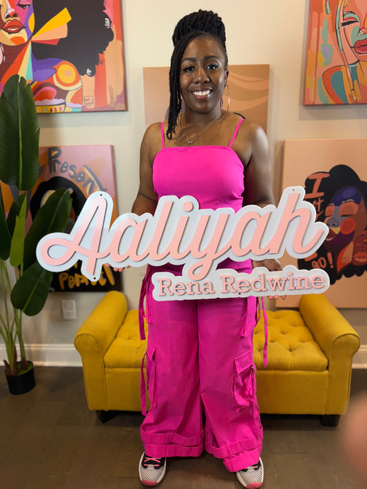Custom Name Wall Sign – Personalized Nursery & Room Décor