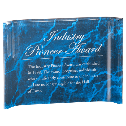 7" x 5" Blue Marble Acrylic Crescent