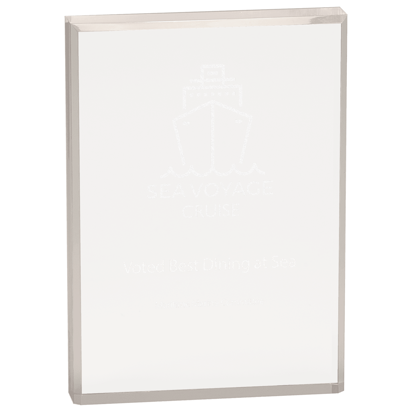 5" x 7" Clear Rectangle Acrylic