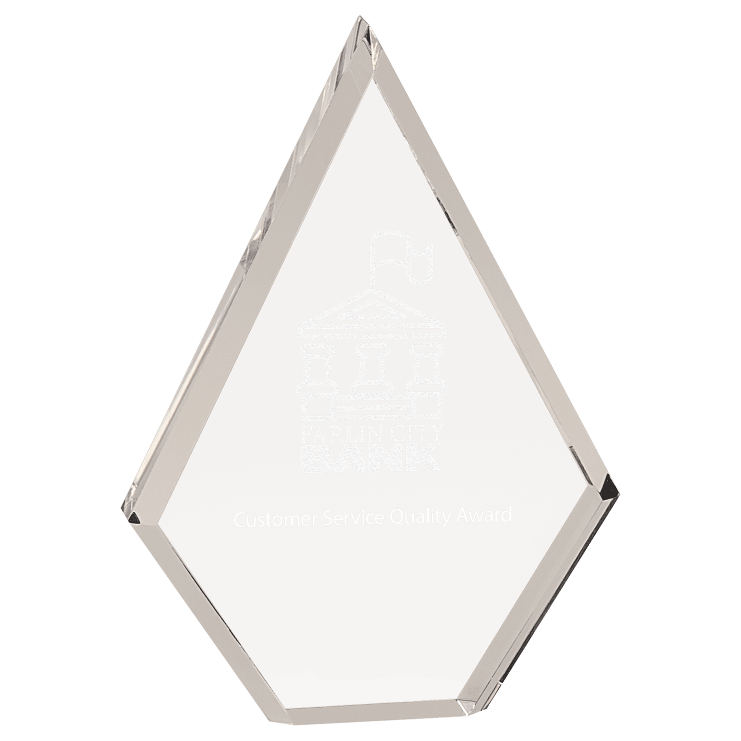 7" Clear Diamond Acrylic