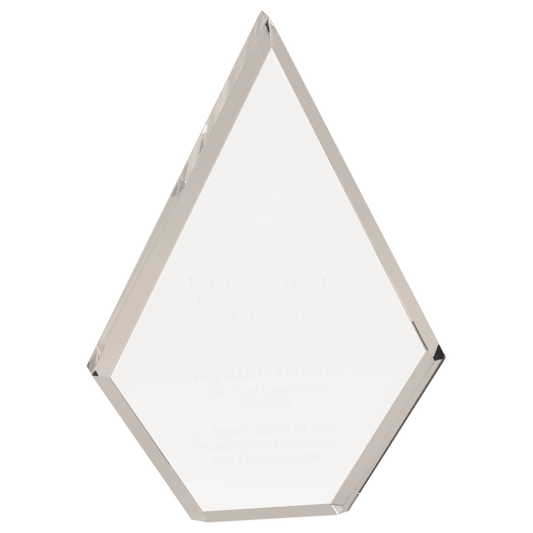 8" Clear Diamond Acrylic