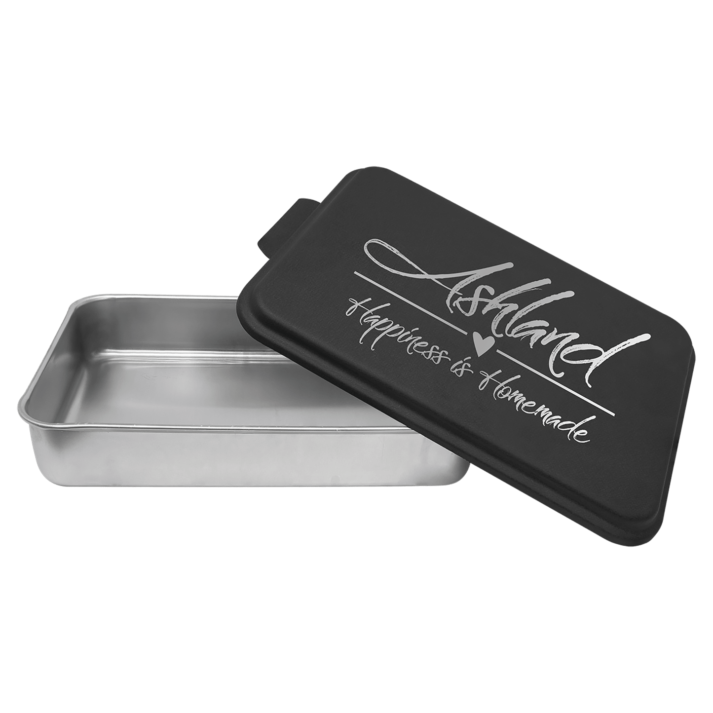 Aluminum Cake Pan with Black Powder Coated Lid