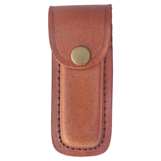Bison River Leather Sheath with Snap Closure for 4" Folding Knife