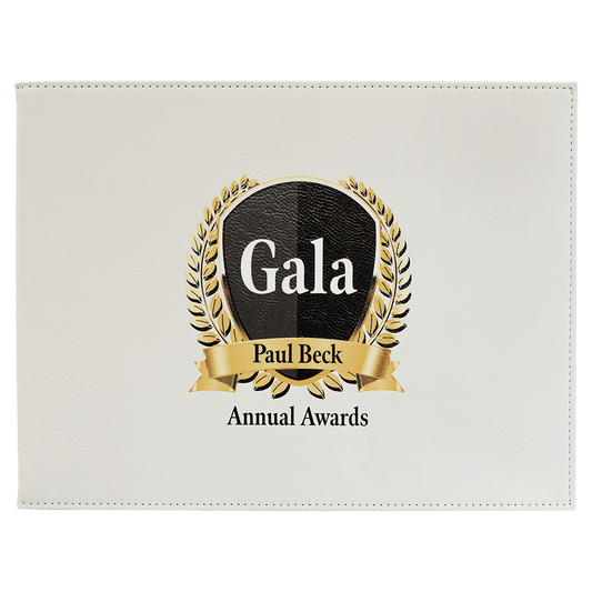 White Leatherette Certificate Holder