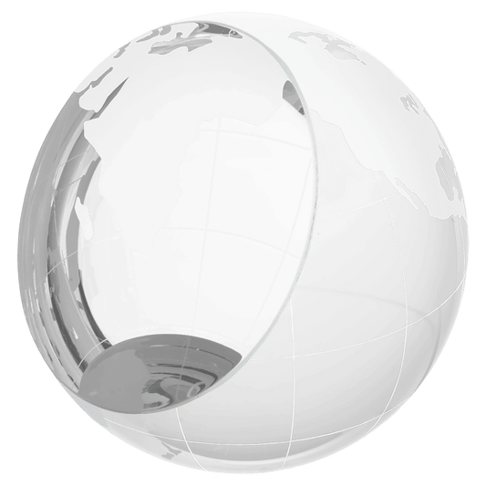 Premier Crystal Globe Paperweight