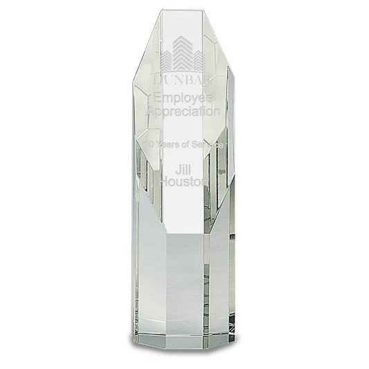 7 1/2" Crystal Octagon Tower
