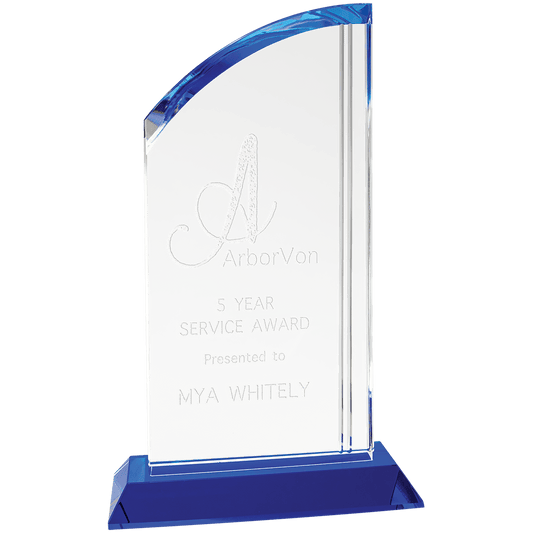 Large Crystal Arch with Blue Base