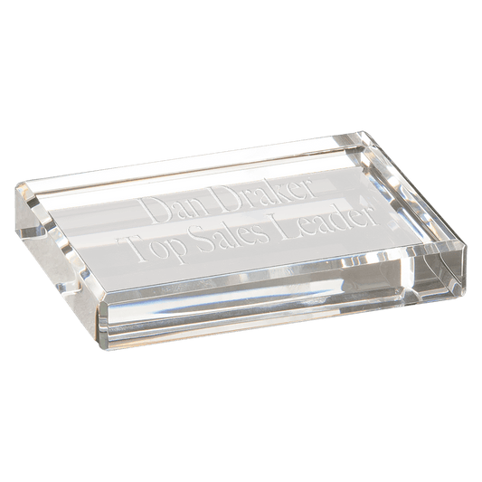 Premier Crystal Rectangle Paperweight